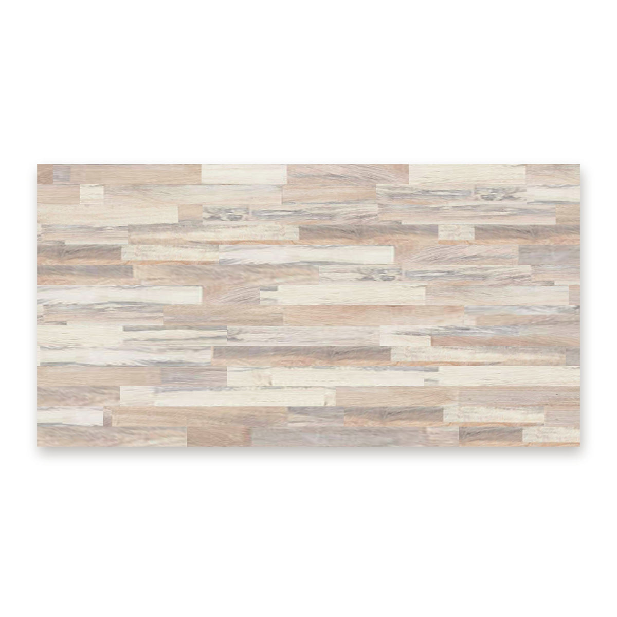 Grey hevea butcher block countertop, from above