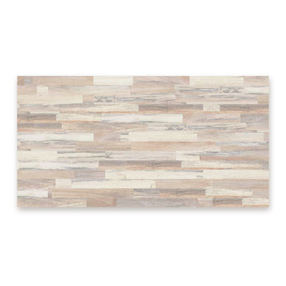 Grey hevea butcher block countertop, from above