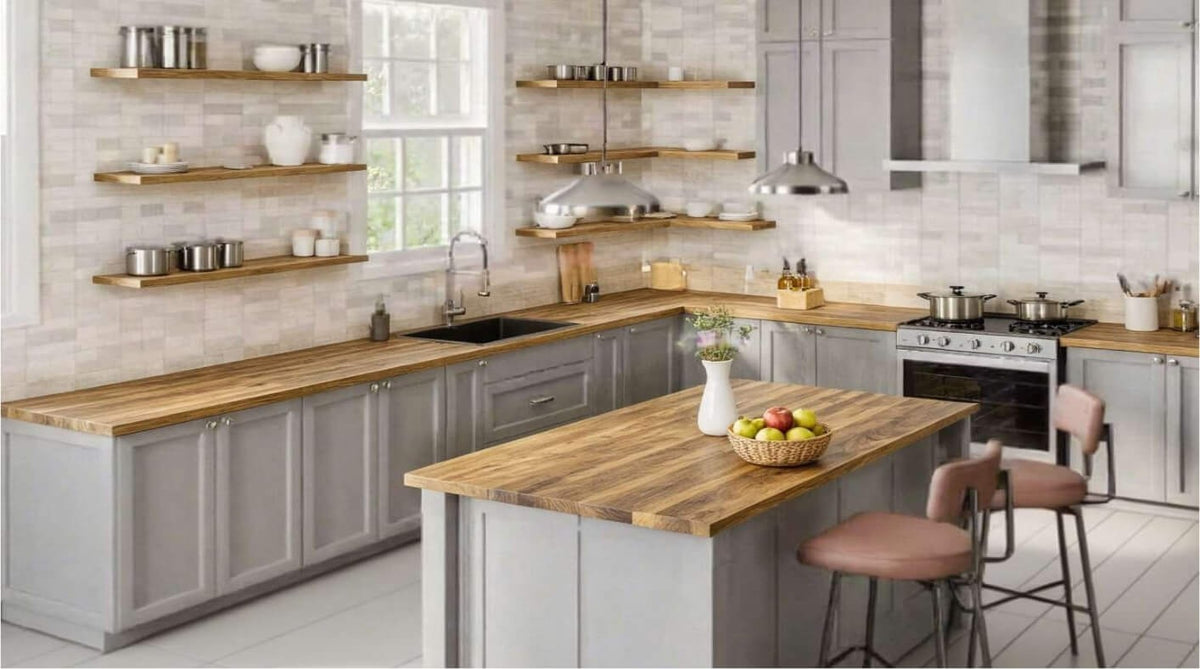 Butcher Block - Walnut 8ft FALSE location-set