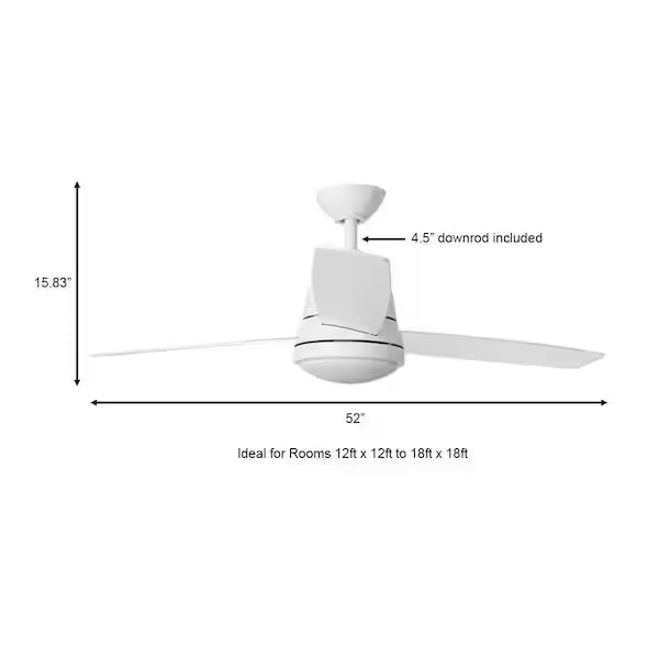 Caprice 52" LED Fan