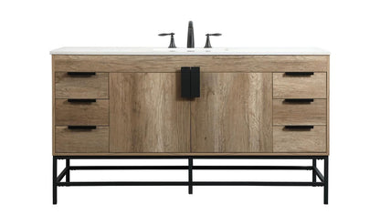 Eugene Natural Oak 60" Vanity