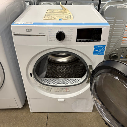 GDM Habitat for Humanity ReStore Beko white front-load heat pump dryer with Energy Star rating and open door