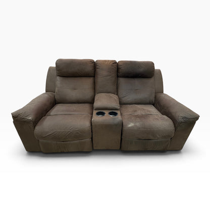 Brown Reclining Loveseat