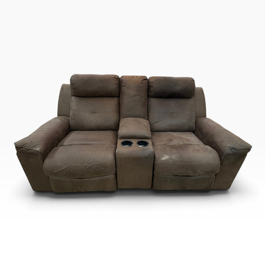 Brown Reclining Loveseat