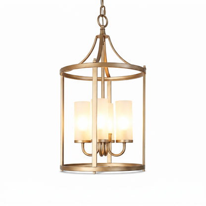 Gold Drum Cage Pendant FALSE