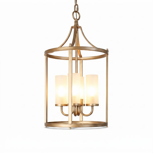 Gold Drum Cage Pendant FALSE