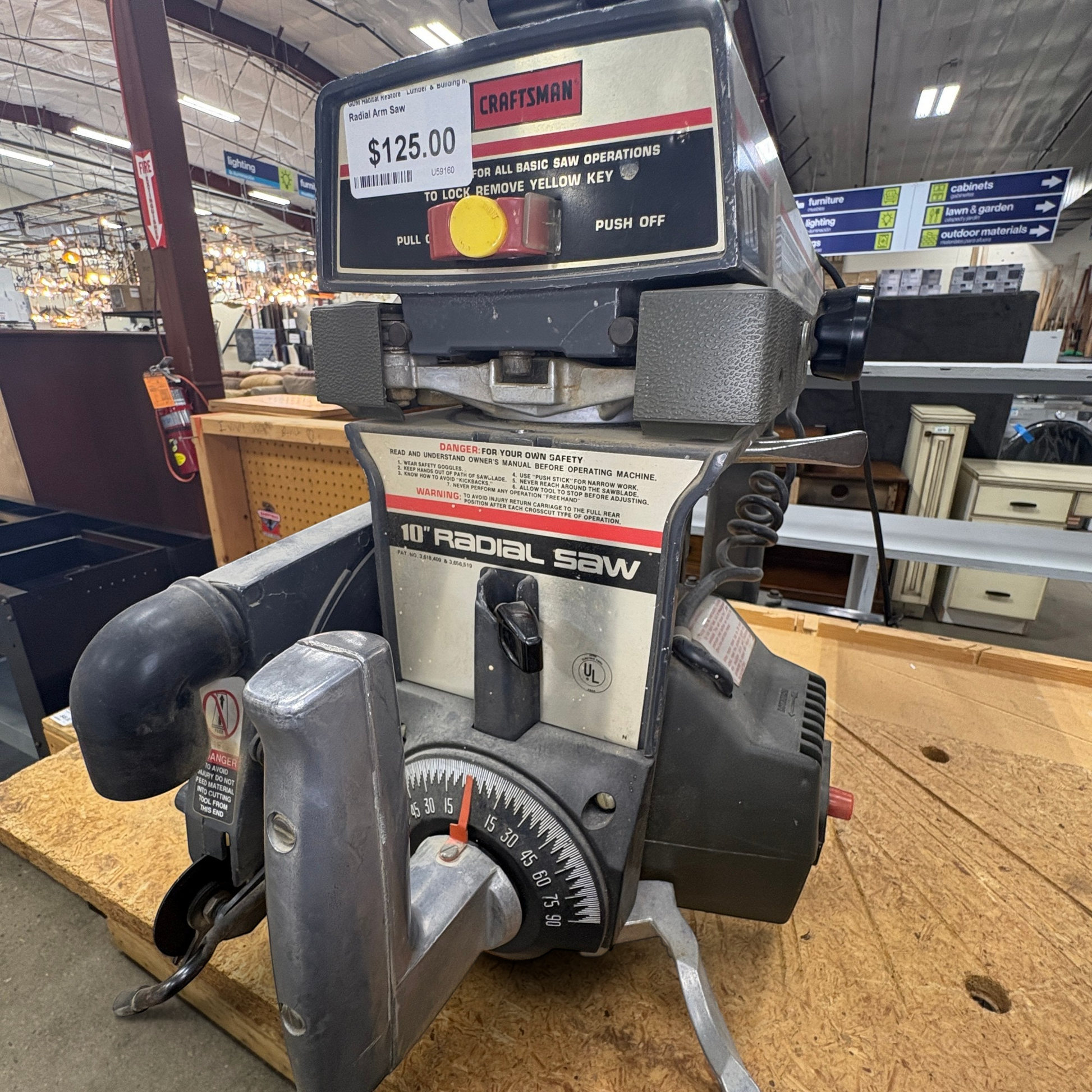 Craftsman 10in Radial Arm Saw