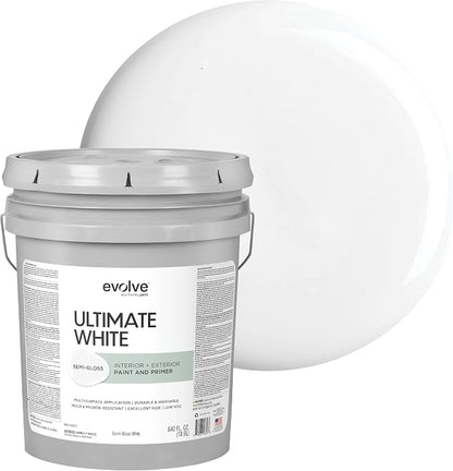 White Paint & Primer in 1 5 Gallon Semi-Gloss In store location-set published-all-channels