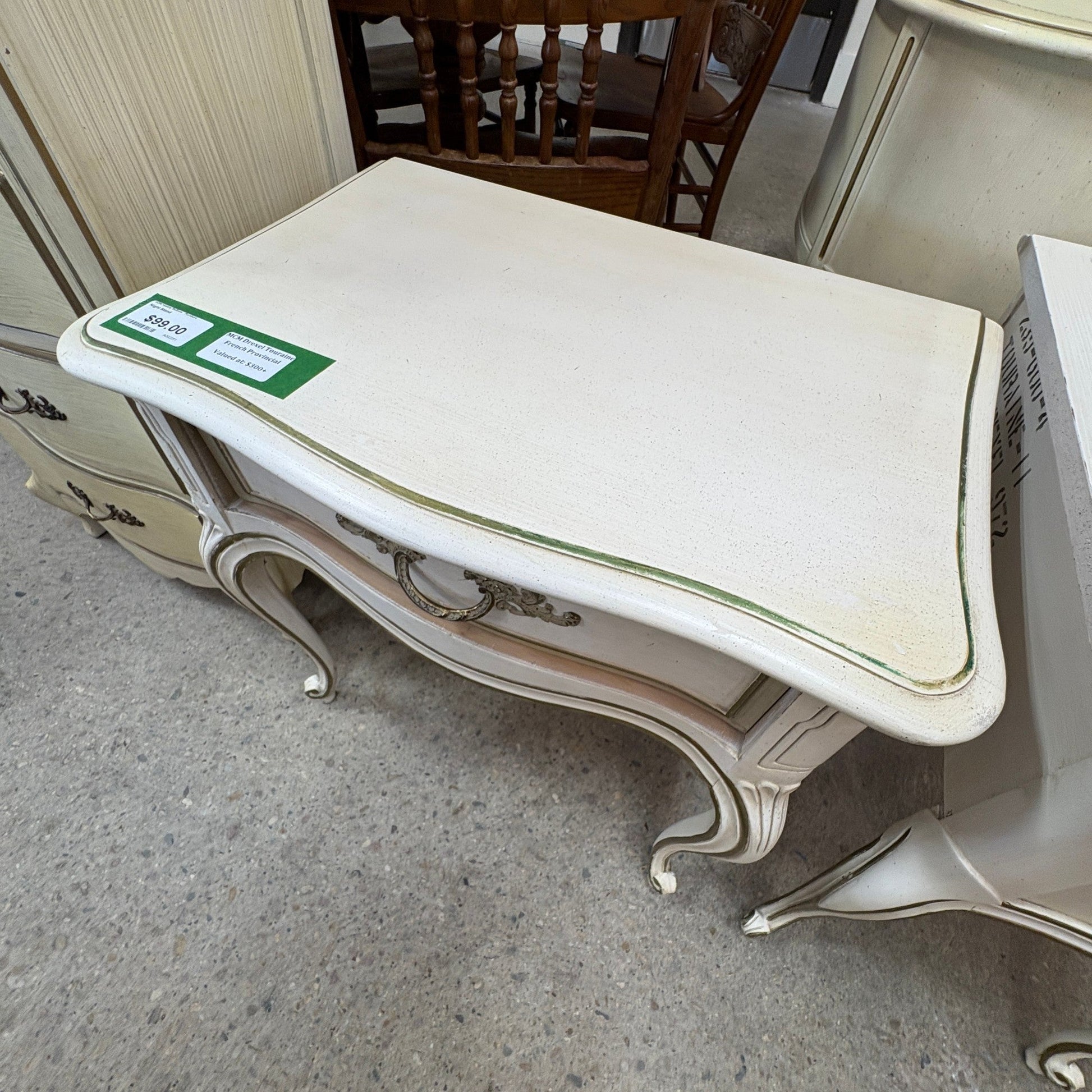 French Provincial 1-Drawer Nightstand FALSE
