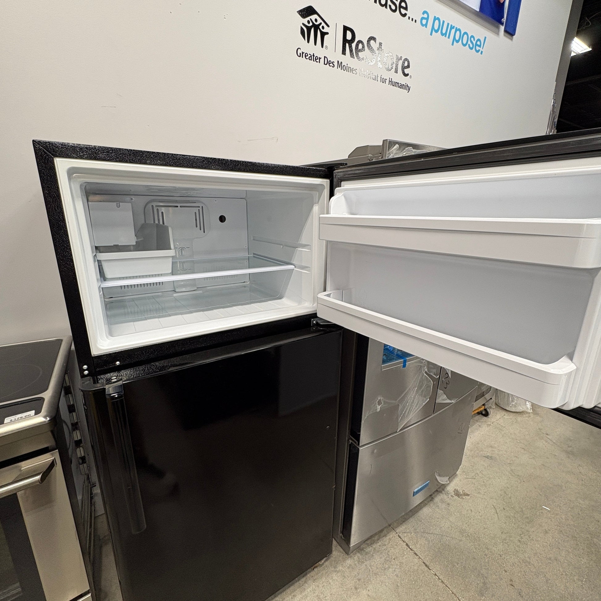 GE Black-Top Freezer Fridge FALSE no-image