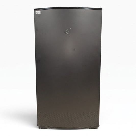 GDM Habitat for Humanity ReStore Gladiator all-refrigerator in textured black with diamond-plate lower panel detail.