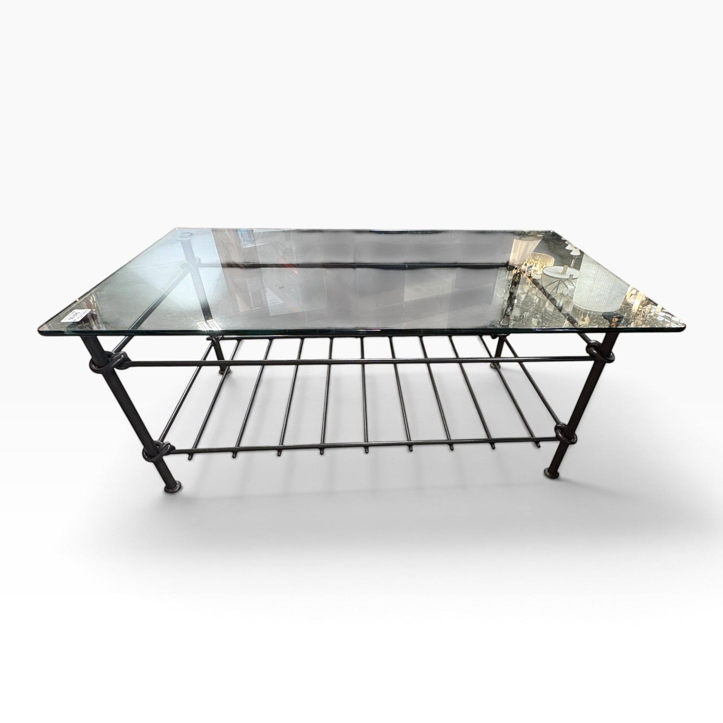 Glass Metal Coffee Table