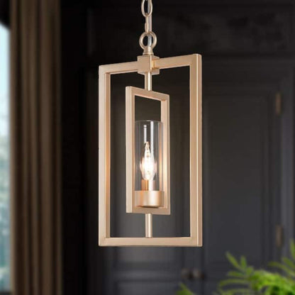 Gold Lantern Pendant Light FALSE