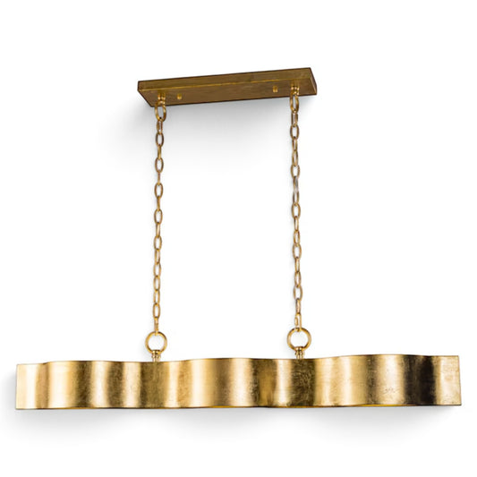 Gold Wave Linear Light Fixture