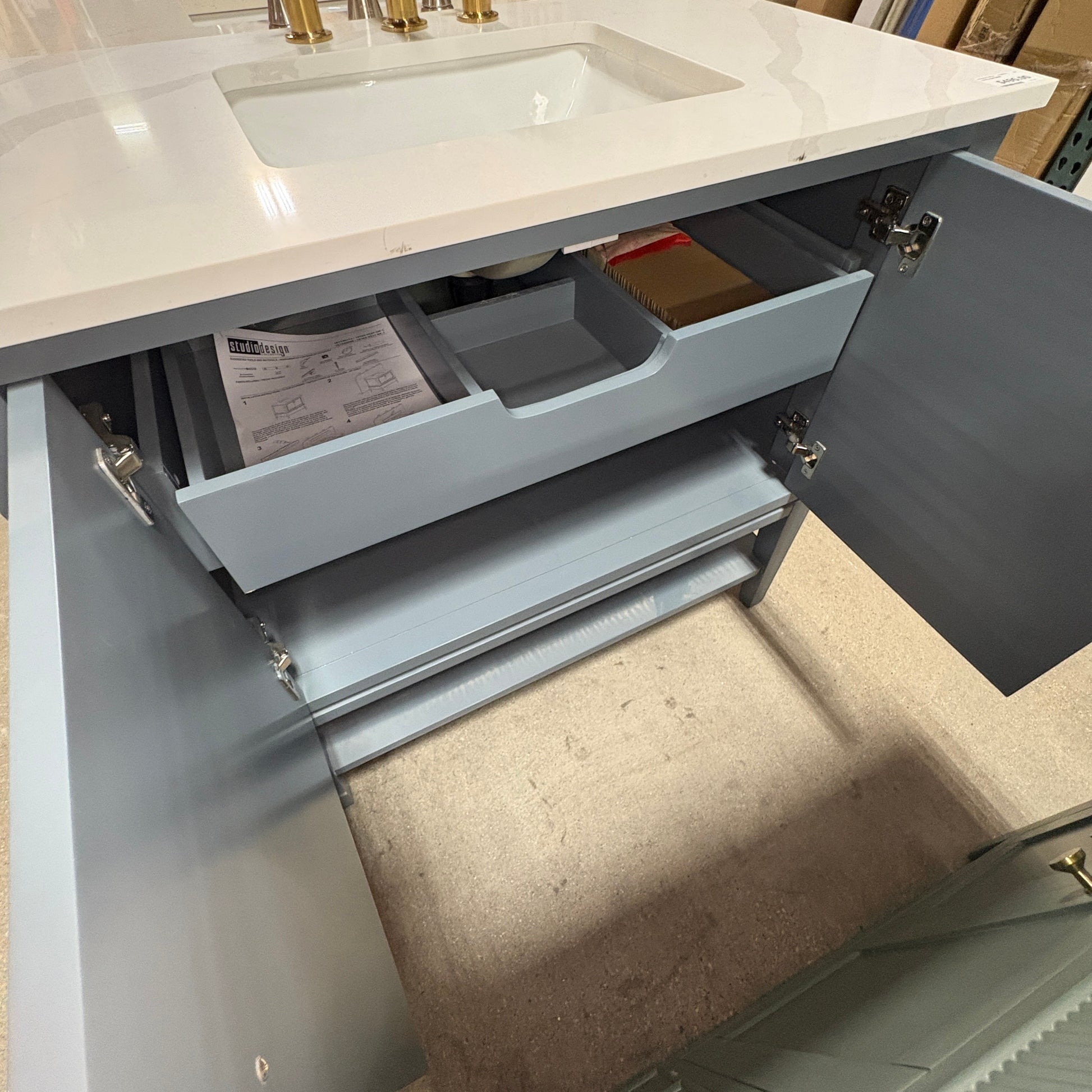 Gray Calacatta-Top Vanity TRUE