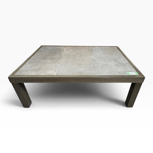 Gray Tile Top Coffee Table