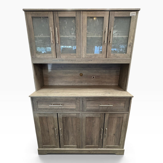 Gray Kitchen Hutch Cabinet FALSE