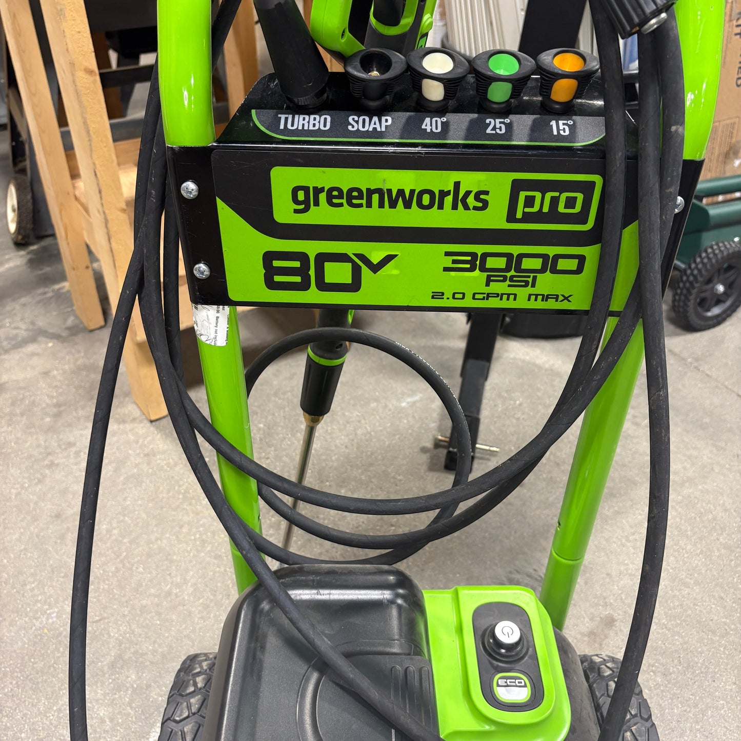 Greenworks 80V Pressure Washer FALSE