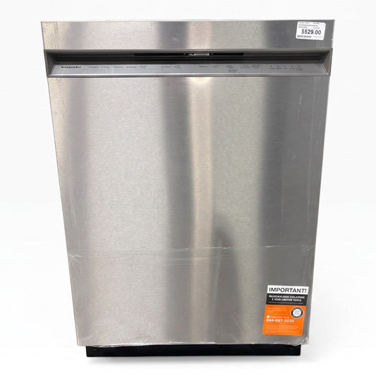 GDM Habitat for Humanity ReStore KitchenAid stainless steel front-control dishwasher with recessed pocket handle