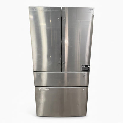 GDM Habitat for Humanity ReStore KitchenAid stainless steel 4-door french door refrigerator with cosmetic scuffs