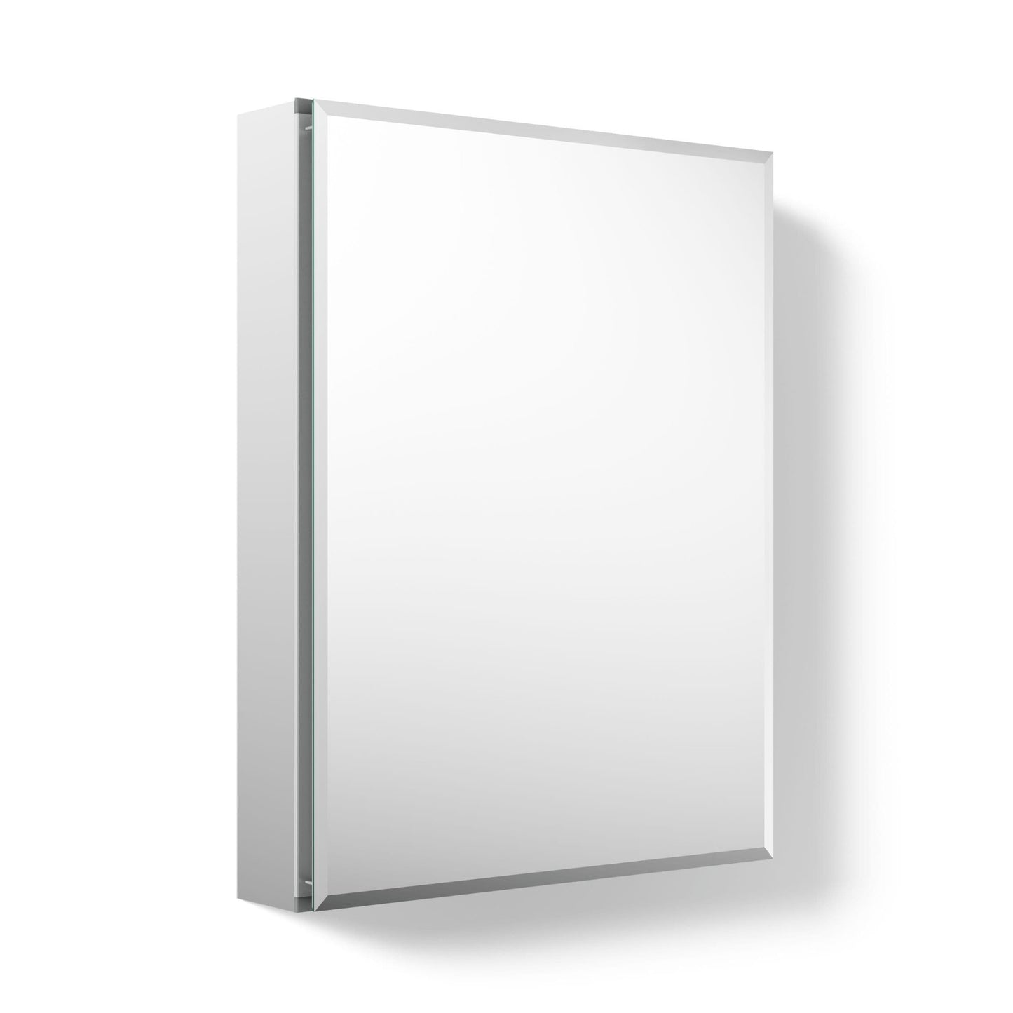 GDM Habitat for Humanity ReStore Kohler medicine cabinet with a sleek white frame and mirrored door.