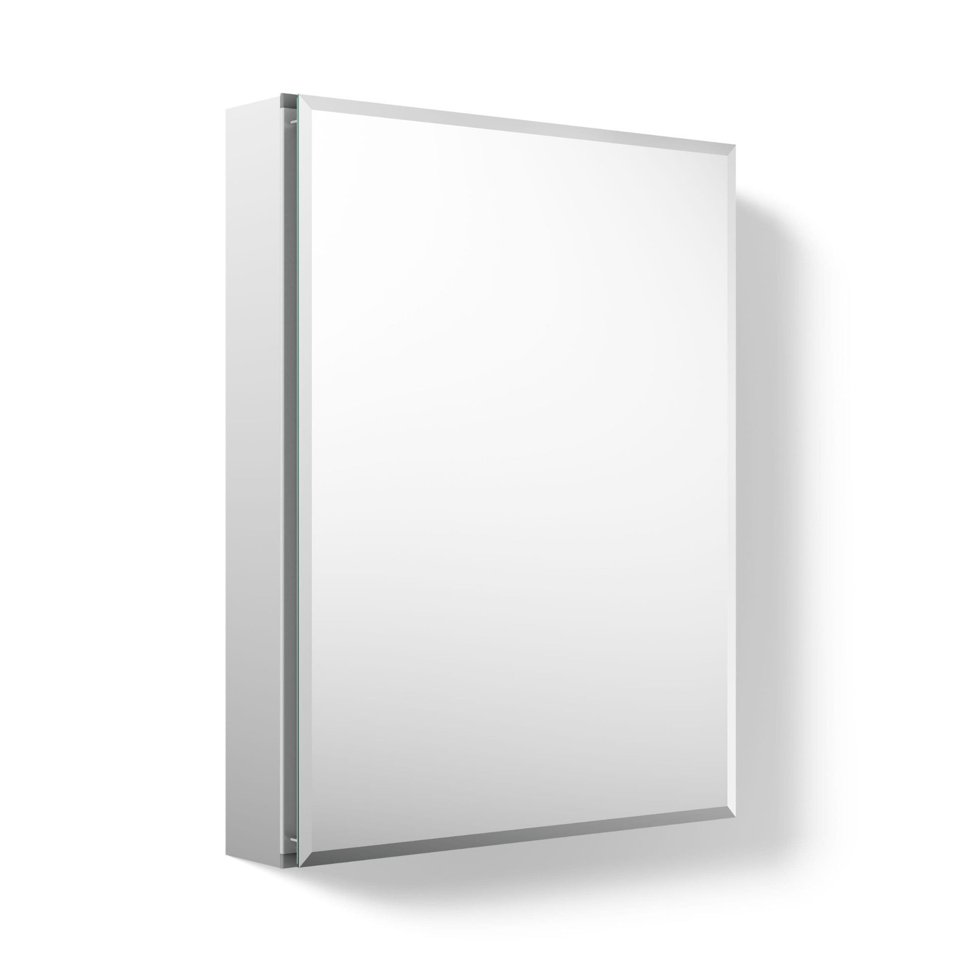 GDM Habitat for Humanity ReStore Kohler medicine cabinet with a sleek white frame and mirrored door.