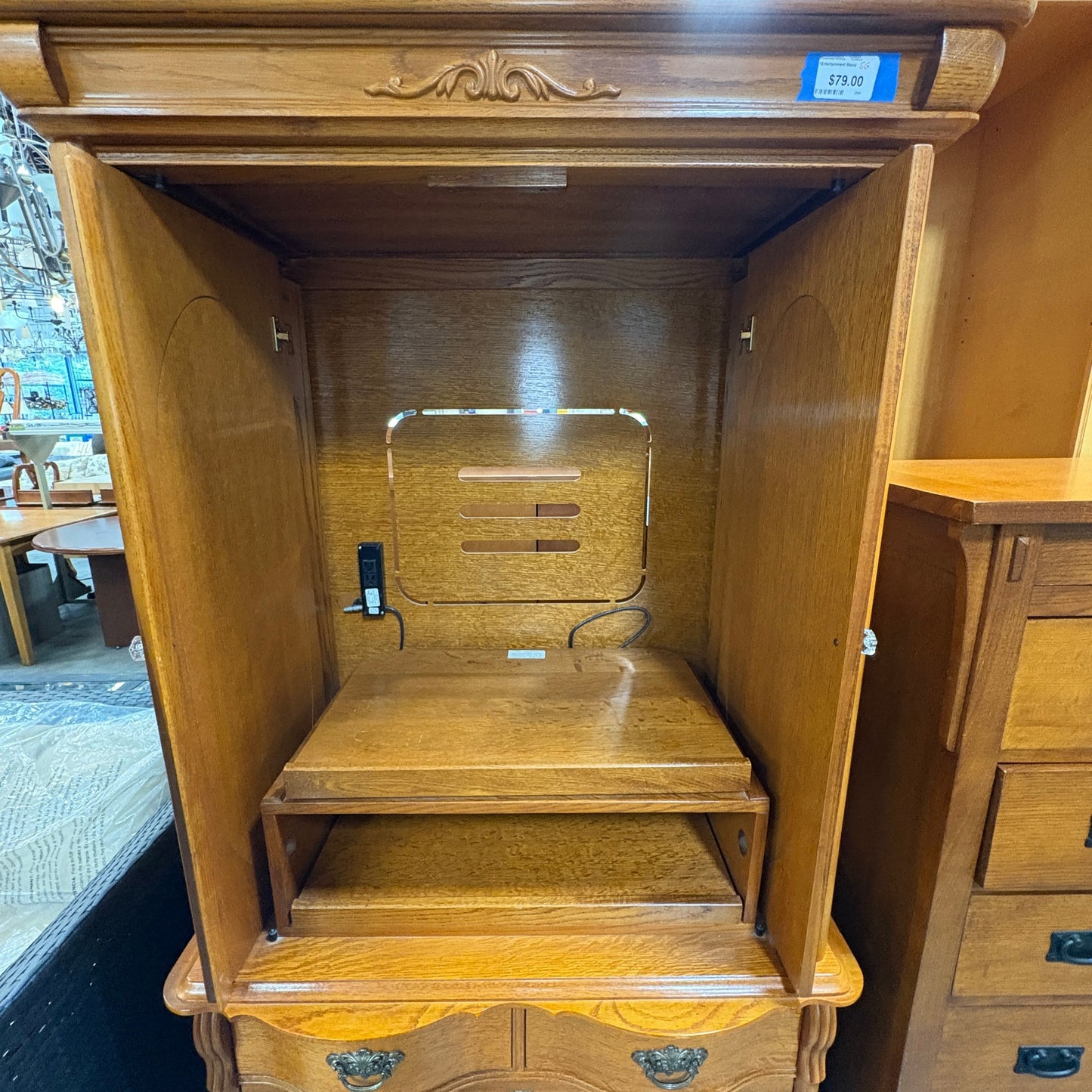 Lexington Traditional Wooden Entertainment Armoire FALSE