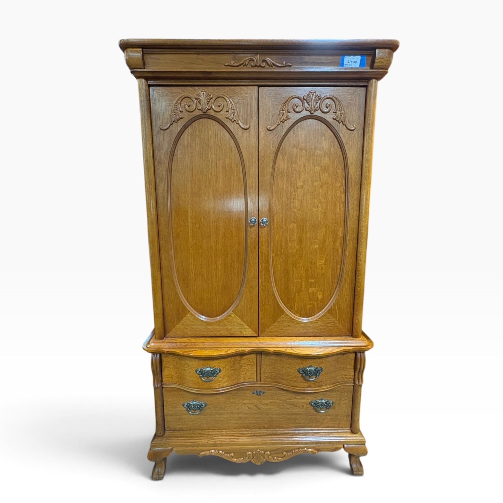 Lexington Traditional Wooden Entertainment Armoire FALSE