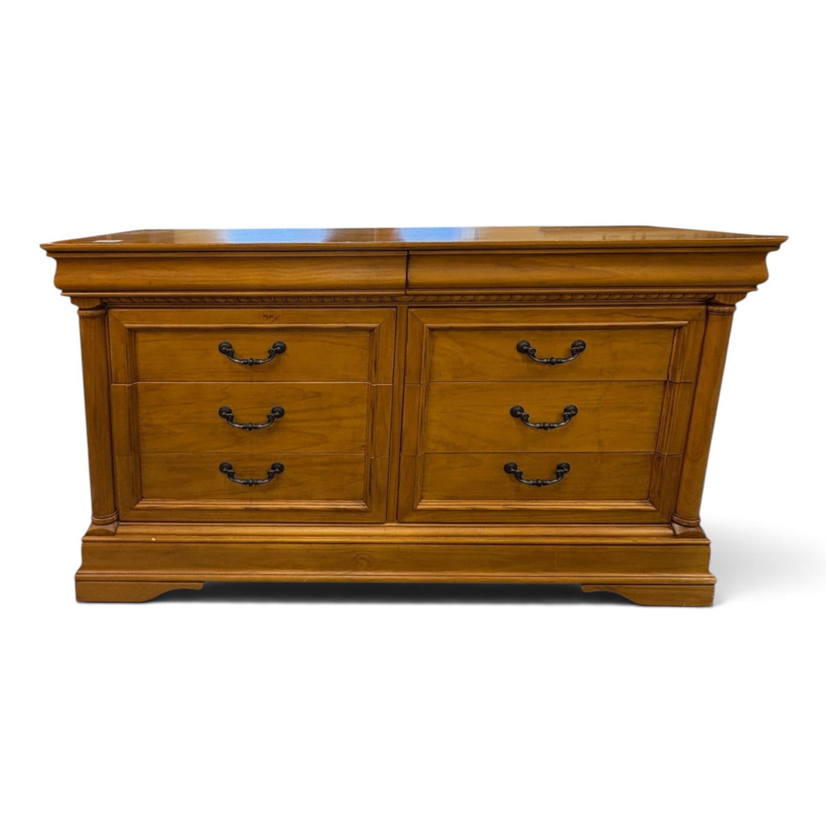 Light Oak Dresser with Mirror FALSE location-set