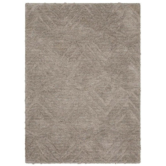 Mohawk Zafi Gray Shag Rug 5x8