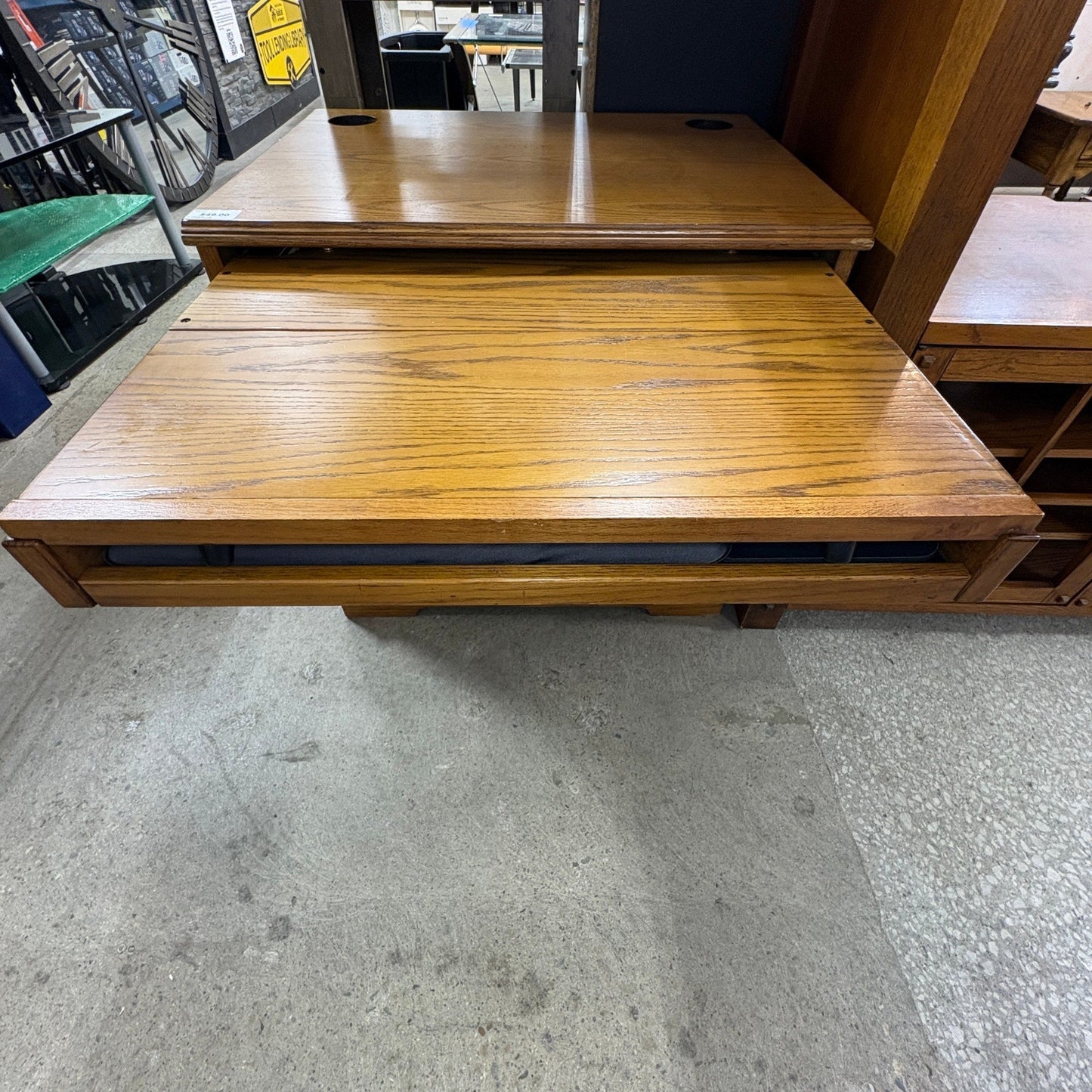 Oak Cabinet w/ Pull-Out Shelf