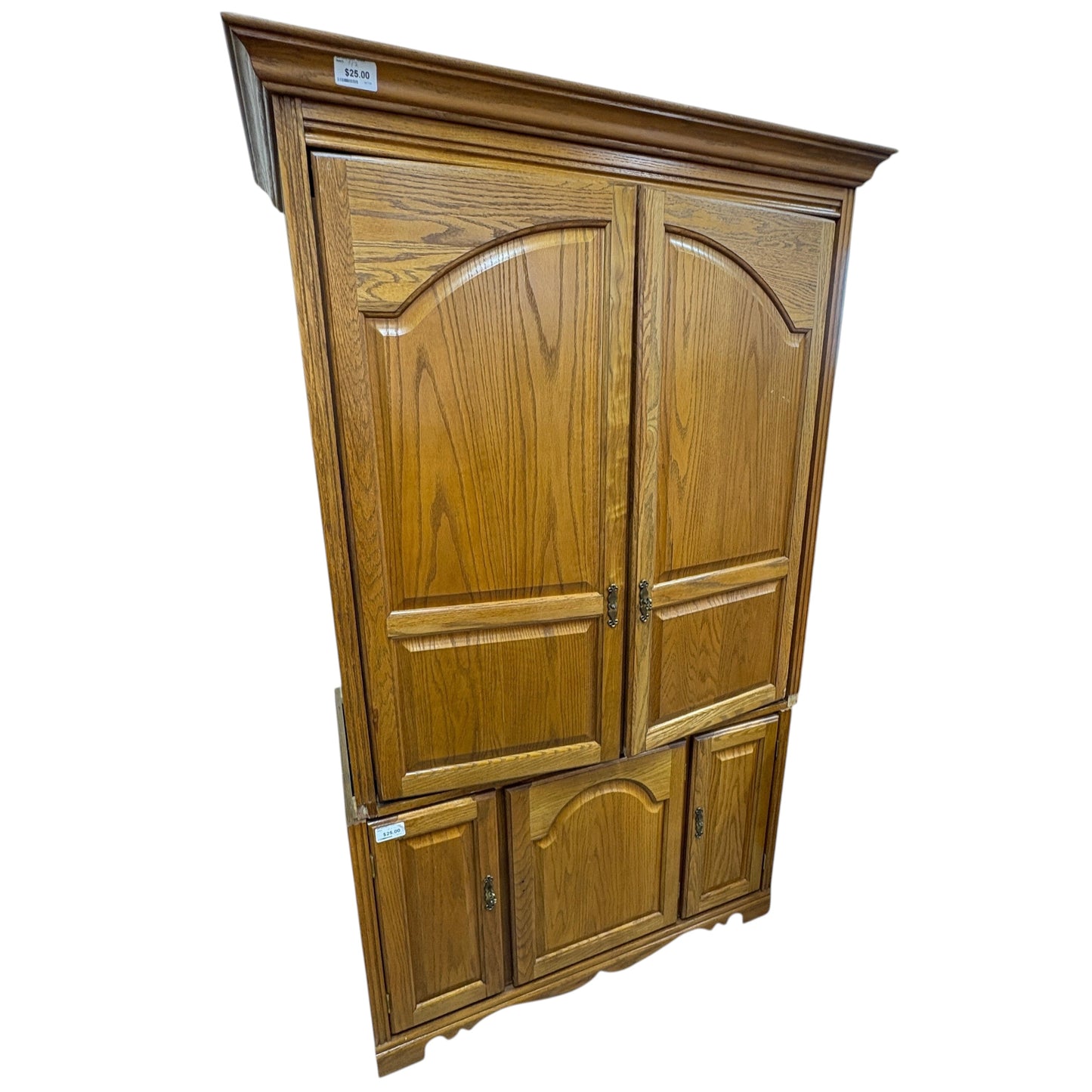Oak TV Armoire