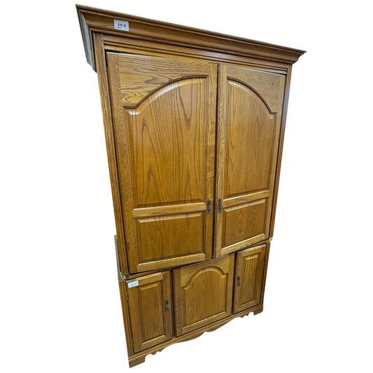 Oak TV Armoire
