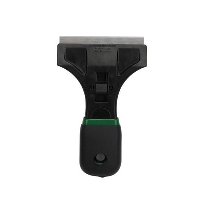 GDM Habitat for Humanity ReStore 3.5-inch Blue Hawk paint scraper with a black handle and metal blade