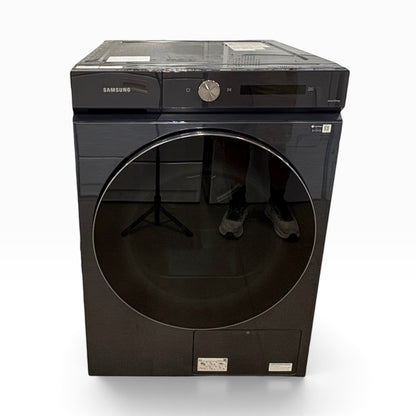 GDM Habitat for Humanity ReStore Samsung front load washing machine in black with a large circular glass door