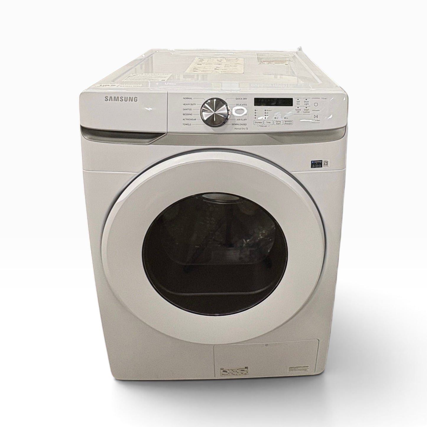 GDM Habitat for Humanity ReStore white Samsung front load electric dryer with digital control panel