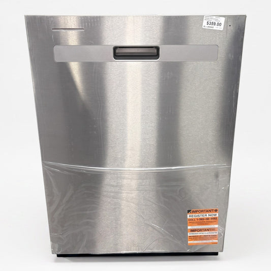 GDM Habitat for Humanity ReStore stainless steel Whirlpool front-control dishwasher with recessed pocket handle