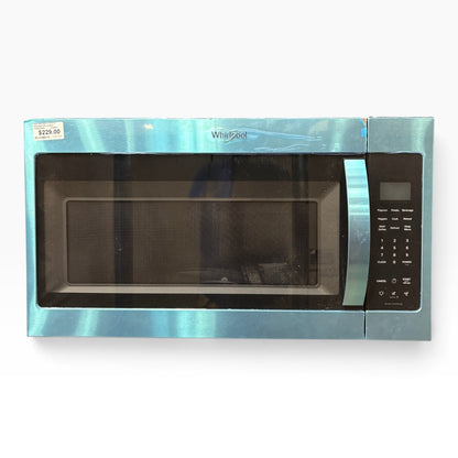 GDM Habitat for Humanity ReStore Whirlpool over-the-range microwave in stainless steel with digital control panel