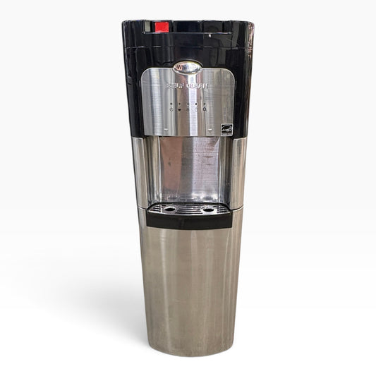 GDM Habitat for Humanity ReStore Whirlpool self-cleaning water dispenser in stainless steel and black finish