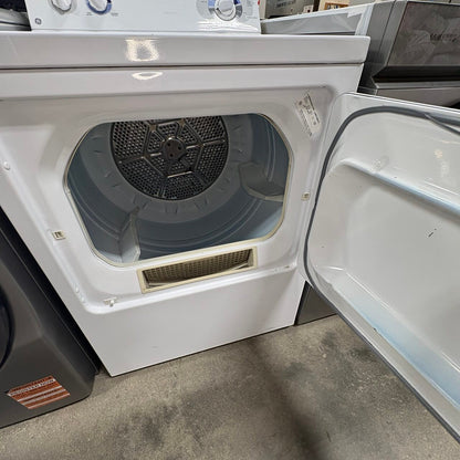 GE White Electric Dryer FALSE