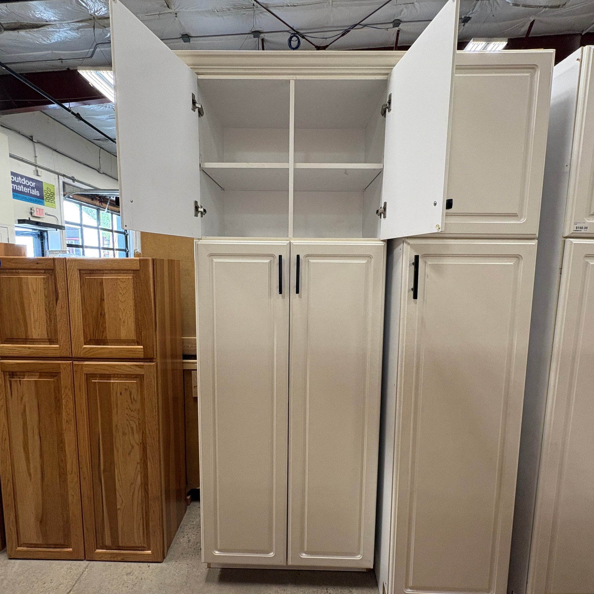 Tall Freestanding Kitchen Pantry Storage Cabinet