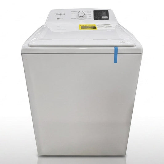 New white Whirlpool top load washer with 2-in-1 removable agitator available at GDM Habitat for Humanity ReStore