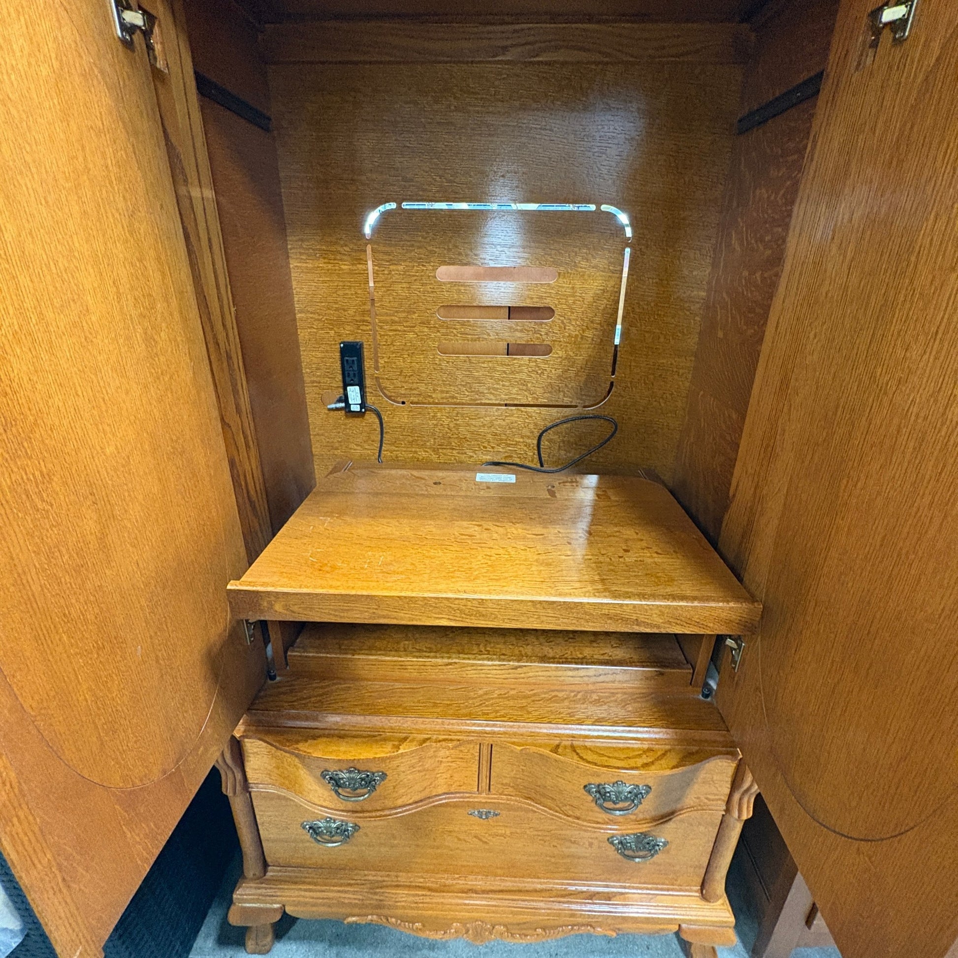 Lexington Traditional Wooden Entertainment Armoire FALSE