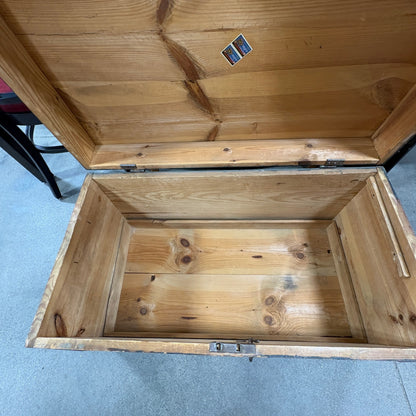 Vintage Wooden Storage Trunk Chest