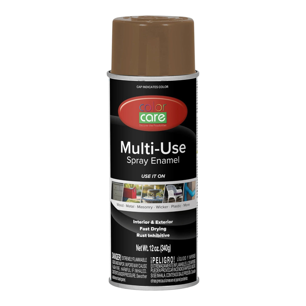 Color Care 12 oz Multi-Use Spray Enamel, Brown - GDM Habitat for Humanity ReStore