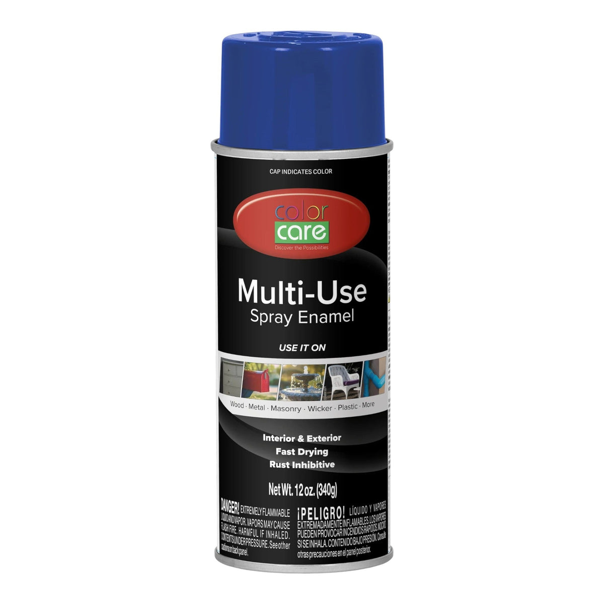 Color Care 12 oz Multi-Use Spray Enamel, Dark Blue - GDM Habitat for Humanity ReStore
