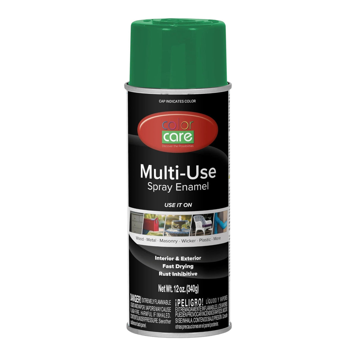 Color Care 12 oz Multi-Use Spray Enamel, Dark Green - GDM Habitat for Humanity ReStore