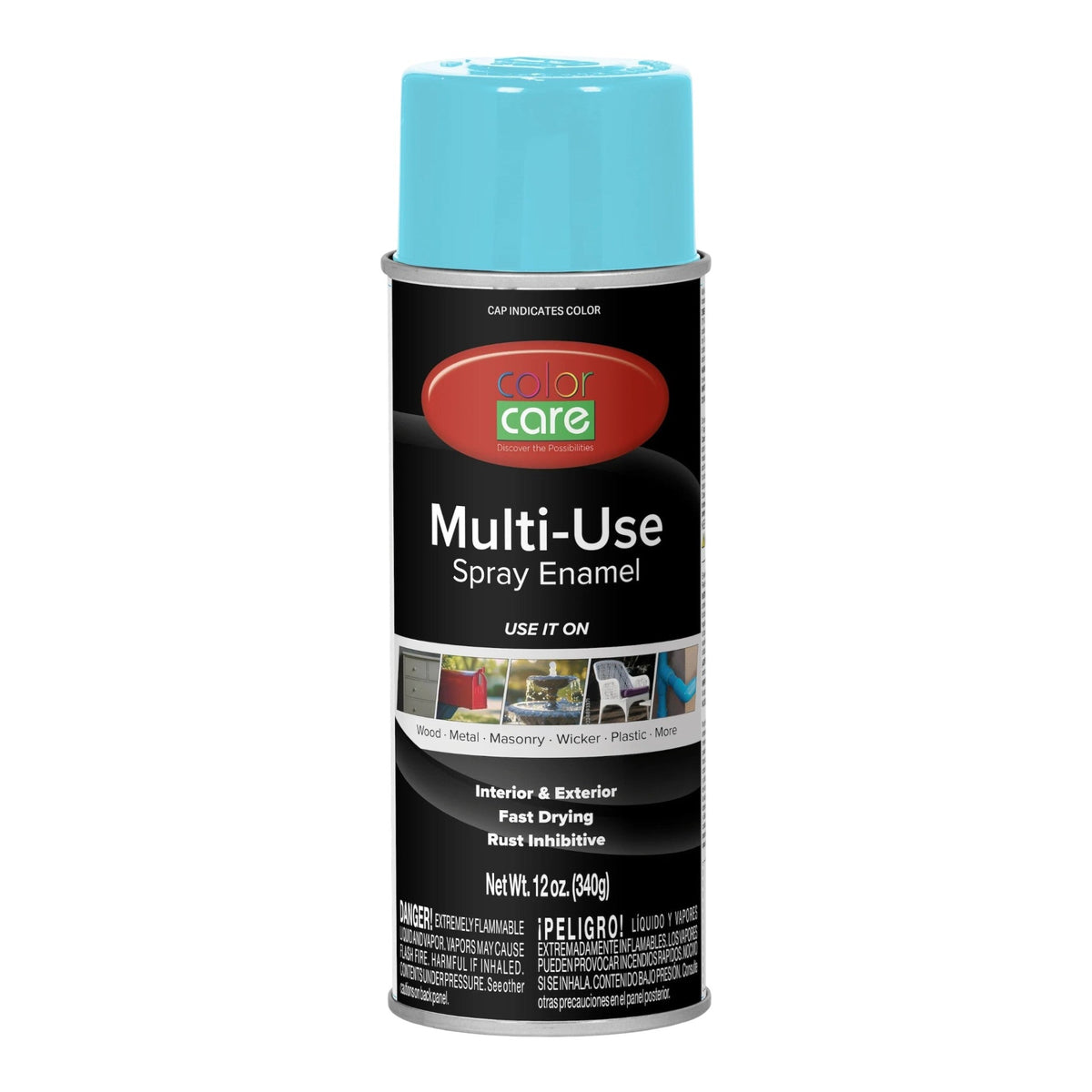 Color Care 12 oz Multi-Use Spray Enamel, Light Blue - GDM Habitat for Humanity ReStore