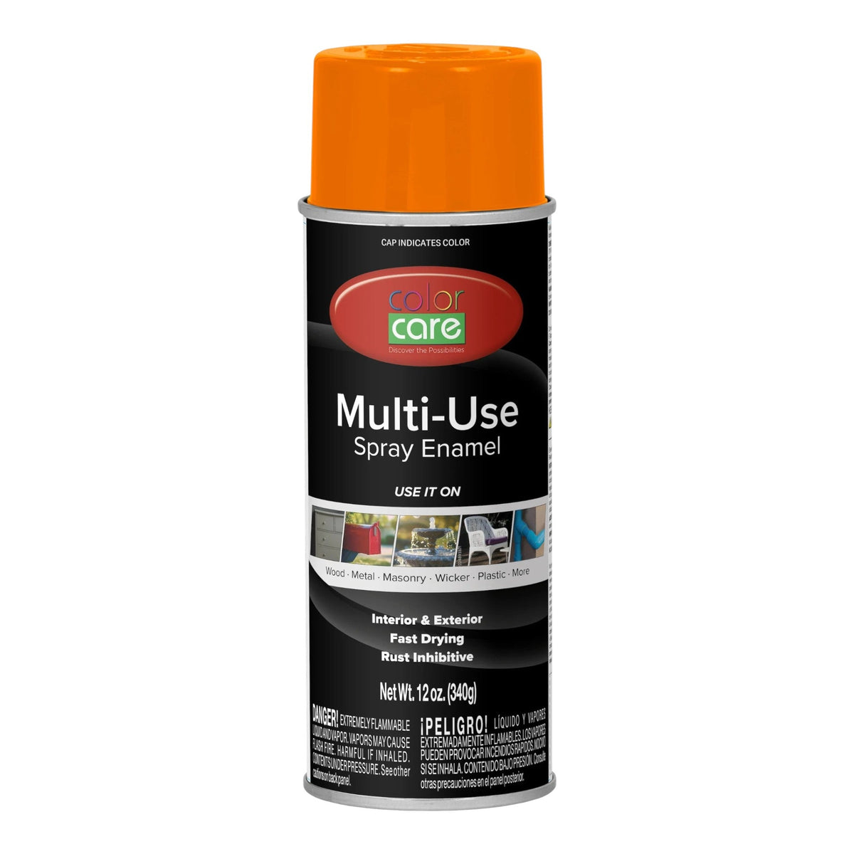 Color Care 12 oz Multi-Use Spray Enamel, Orange - GDM Habitat for Humanity ReStore