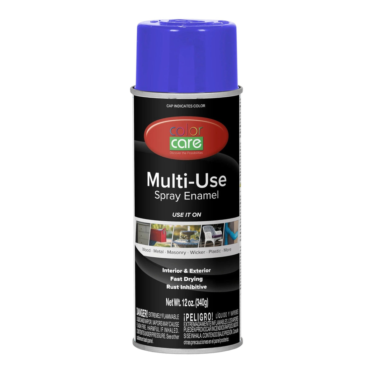 Color Care 12 oz Multi-Use Spray Enamel, Purple - GDM Habitat for Humanity ReStore